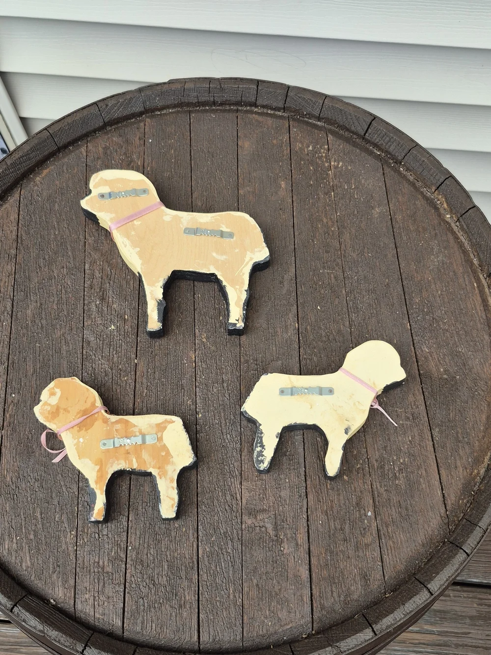 Handcrafted Yellow & Black Sheep Wall Decor Set - Brand Unspecified
